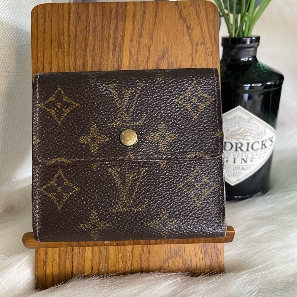 Louis Vuitton Monogram Portefeuille Elise Trifold Wallet Vintage France Compact - Picture 4 of 14